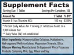 Vitamin B-1 / Thiamine / 100 mg / 100 Tabs - Image 2