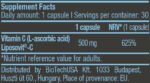 Liposomal Vitamin C 500 mg / 30 Caps - Image 2
