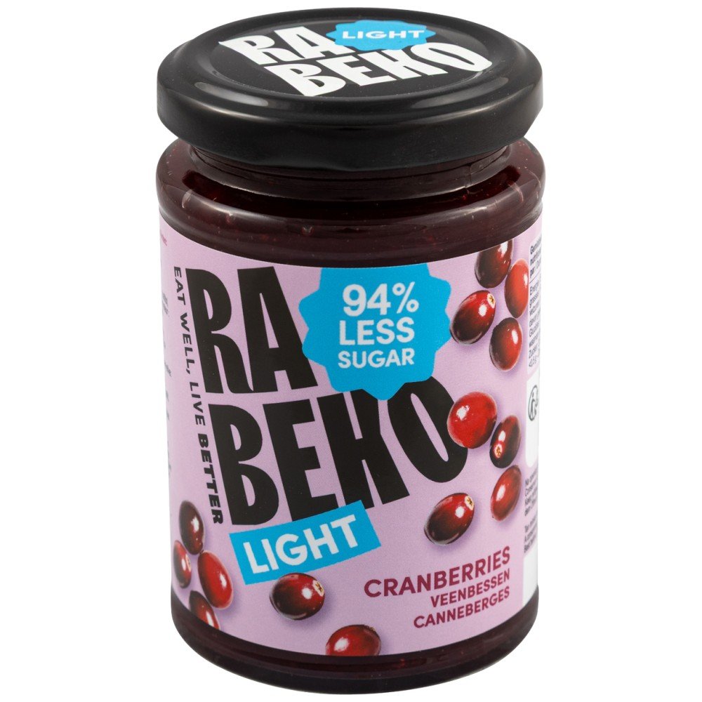 rabeko-014-d8ff3af-1000x1000xwhite Light Jam - Cranberries | 94% Less Sugar - Image 1