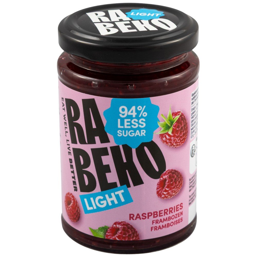 rabeko-018-e2cee9a-1000x1000xwhite Light Jam - Raspberries | 94% Less Sugar - Image 1