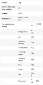 FitQuick Cocoa Zero | with Erythritol - Image 2