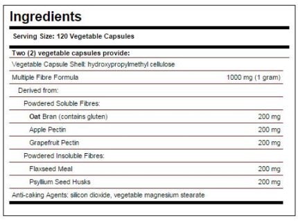 Multiple Fibre Formula капсули Solgar