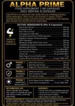 Alpha Prime | with Black Maca, KSM-66 & Bulgarian Tribulus - Image 2